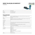 40-es méretű BOSKY Black/blue Ultrakönnyű szabadidős cipő