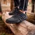 Barefoot Leather szabadidő cipő - Grafitfekete
