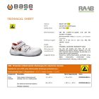 SKY fehér szandál S1P ESD SRC