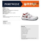 SKY fehér szandál S1P ESD SRC