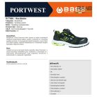 Stockholm S1 PS SC LG FO SR Félcipő