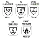 Hőálló, lángálló, elektromos ív, hegesztési szikrák és vegyi anyagok elleni védő munkadzseki