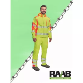 LATTON softshell kabát HV sárga/narancs