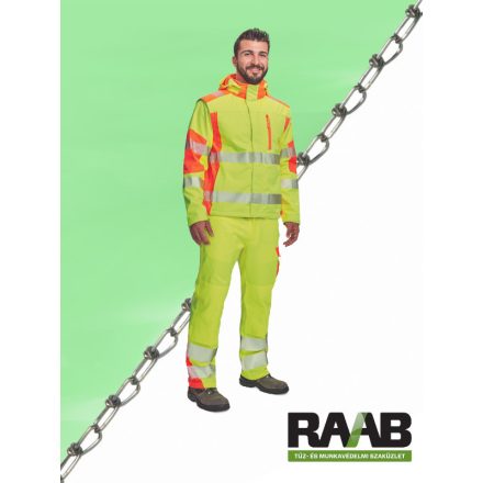 LATTON softshell kabát HV sárga/narancs