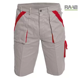 Max rövidnadrág szürke/piros színben 