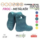 Frog gyermek csizma metálkék színben 