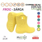 Frog gyermek  csizma sárga színben 