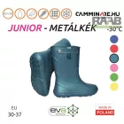 Junior gyermek csizma metálkék színben 