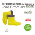 Róma női csizma Citrom színben