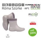 Róma női csizma Szürke színben