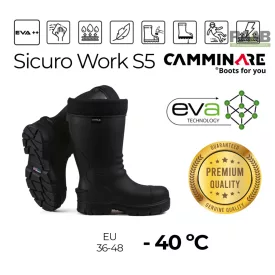 Sicuro Work S5 (-40°C) – munkavédelmi EVA csizma