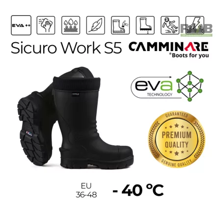 Sicuro Work S5 (-40°C) – munkavédelmi EVA csizma