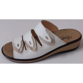 Három pántos papucs - bézs