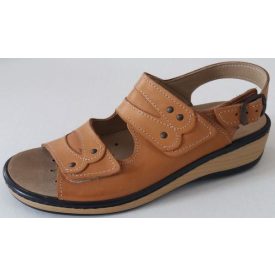 39-es méretűDekor íves női szandál - barna