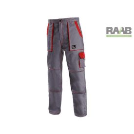 Luxy Josef férfi derekas nadrág szürke-piros színben