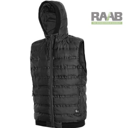 Overland bélelt férfi mellény XS-4XL-ig- fekete