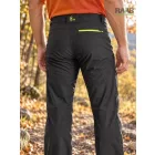 AKRON férfi softshell nadrág -fekete sárga/narancs kiegészítőkkel