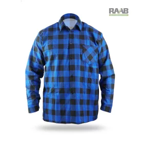 Flanel ing kék, 100%