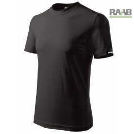 Fekete férfi póló fekete, 100% pamut 3XL