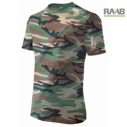 Férfi terepmintás rövid ujjú póló 100% pamut 3XL