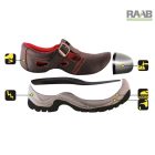 Munkavédelmi bőr szandál S1