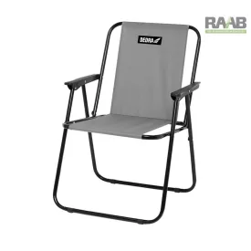 Összecsukható kemping és strand szék - szürke színben