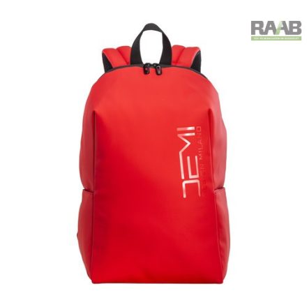 PU logózott laptop hátizsák piros