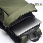 PU laptop hátizsák piros