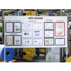 Magnetic note - A4 mágneses infókeret piros 5 db