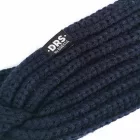 Csavart retro fülmelegítő - sötétkék