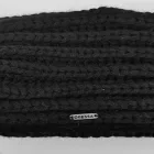 Csavart retro fülmelegítő - fekete