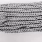 Csavart retro fülmelegítő - világos szürke