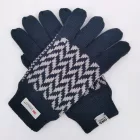 Mintás Thinsulate kesztyű sötétkék/szürke