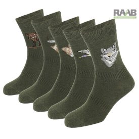 Forest elasztikus pamut vadász zokni - 5 pár