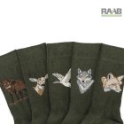 Forest elasztikus pamut vadász zokni - 5 pár