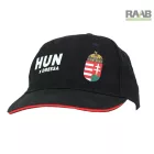 Magyar címeres szurkolói baseball sapka - fekete