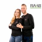 Felgombolható ujjú férfi póló, fekete S-2XL-ig