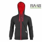 Fekete/piros férfi pulóver