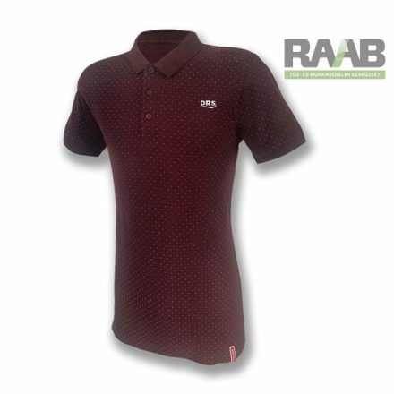 Tűpettyes női póló S-2XL-ig - bordó