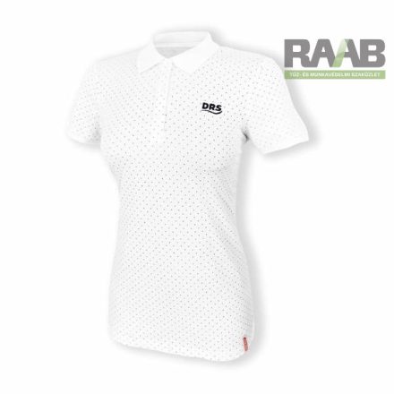 Tűpettyes női póló S-2XL-ig - fehér