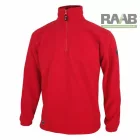 Basic cipzáras nyakú pulóver S-3XL-ig- piros