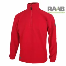 Basic cipzáras nyakú pulóver S-3XL-ig- piros