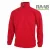 Basic cipzáras nyakú pulóver S-3XL-ig- piros
