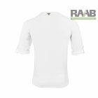 Fehér felgombolható ujjú férfi póló S-2XL-ig