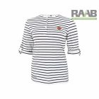 Felgombolható ujjú női csíkos póló XS-2XL-ig