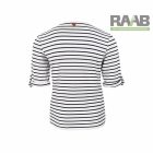 Felgombolható ujjú női csíkos póló XS-2XL-ig