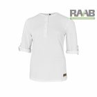 Felgombolható ujjú női fehér póló XS-2XL-ig