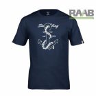 Horgonymintás Sailing póló S-4XL-ig - sötétkék