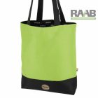 DRS Shopping táska  pénztárcával  fekete/pisztácia