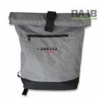 Rolltop, csavart tetejű hátizsák - szürke